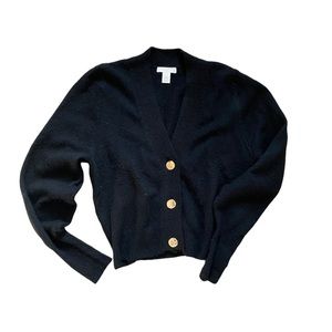 H&M Black Cropped Cardigan